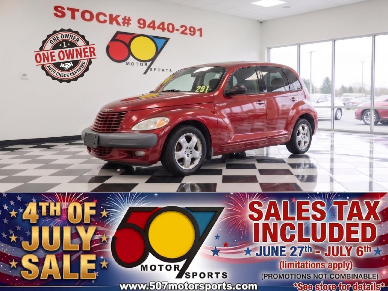 Red 2001 Chrysler PT Cruiser Wagon Front-Wheel Drive 5-Speed Manual