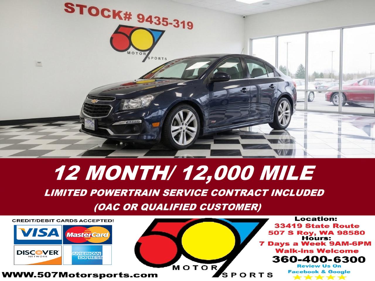 2015 Chevrolet Cruze LTZ Auto