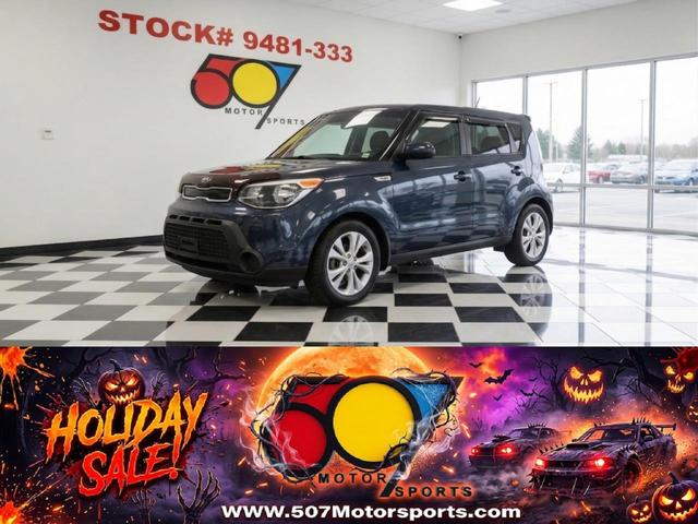 Blue 2014 Kia Soul Wagon Front-Wheel Drive Automatic