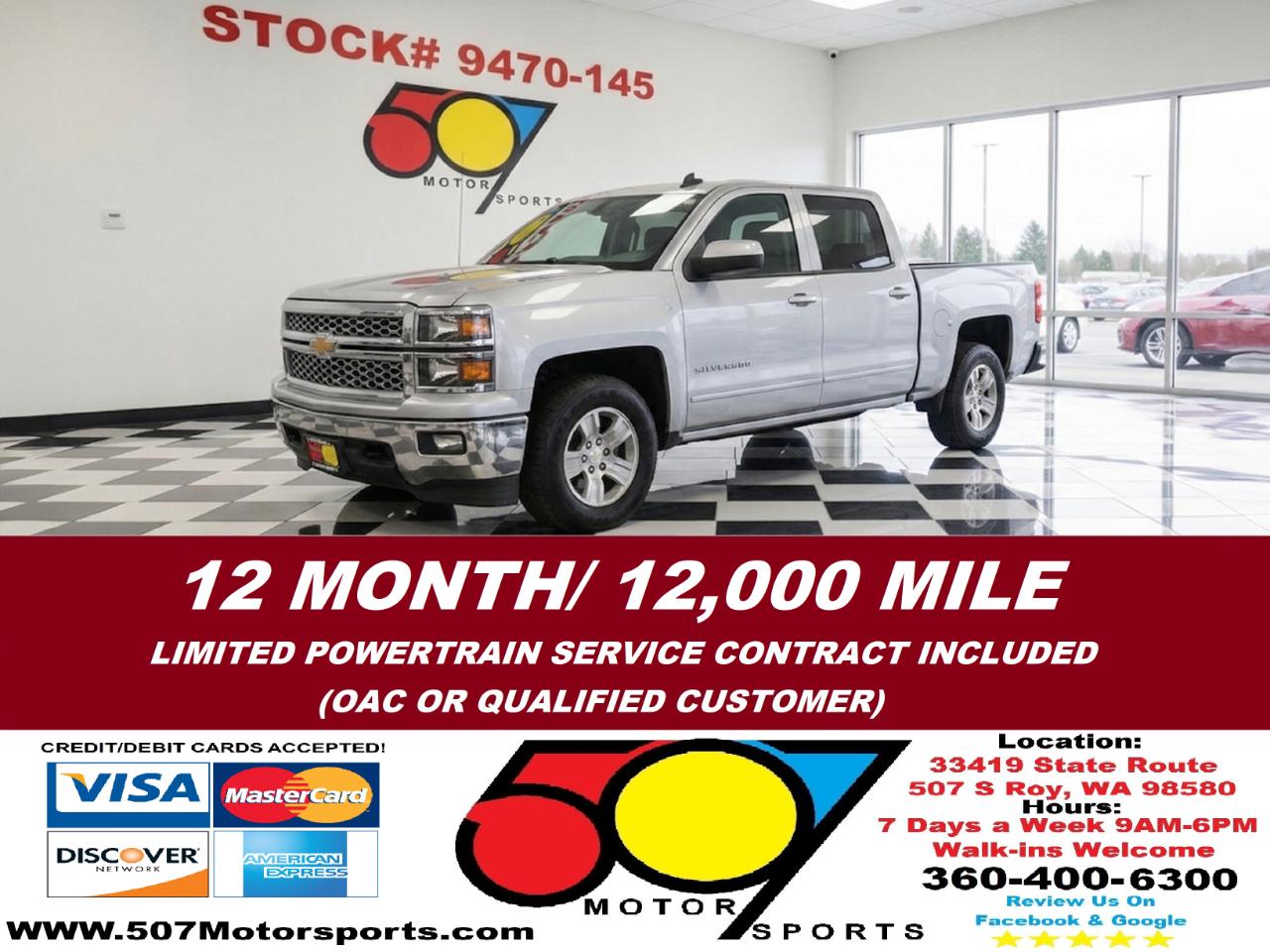 2015 Chevrolet Silverado 1500 LT Crew Cab 4WD