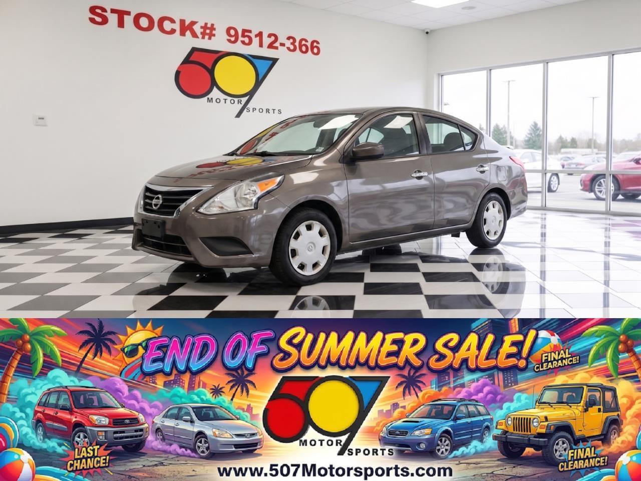Gray 2016 Nissan Versa Sedan Front-Wheel Drive Automatic