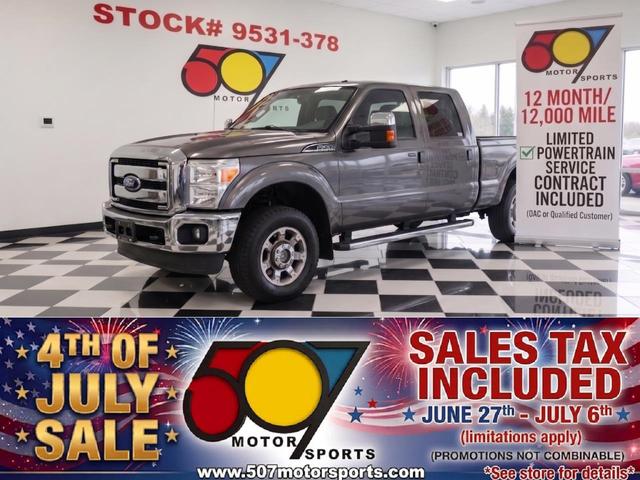 Gray 2013 Ford F-250 Super Duty Pickup Truck Four-Wheel Drive Automatic
