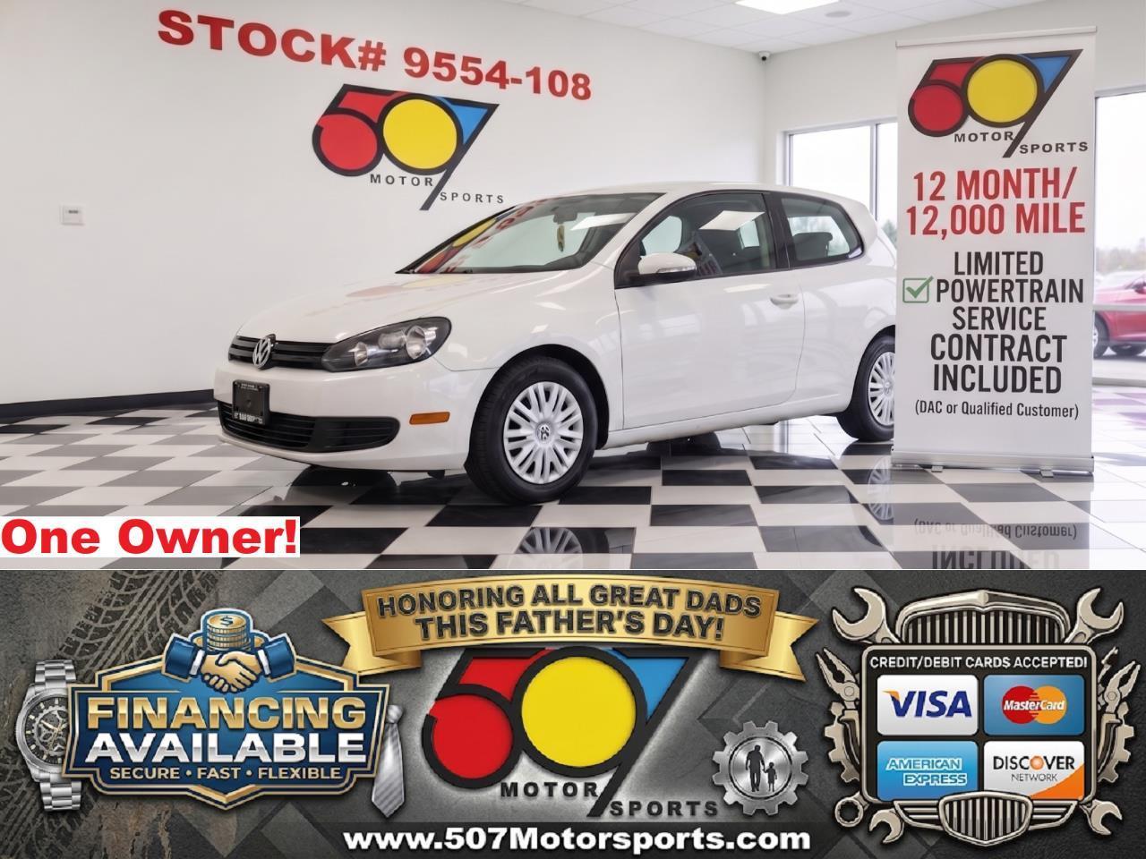 2012 Volkswagen Golf 2.5L 2-Door PZEV