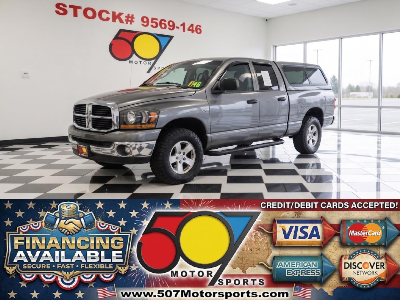 Gray 2006 Dodge RAM 1500 Pickup Truck Four-Wheel Drive Automatic