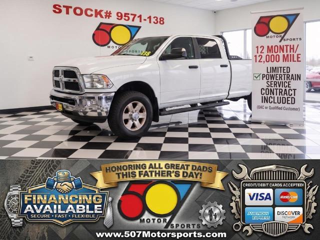 White 2014 RAM 2500 SLT Crew Cab LB 4WD Pickup Truck Four-Wheel Drive Automatic