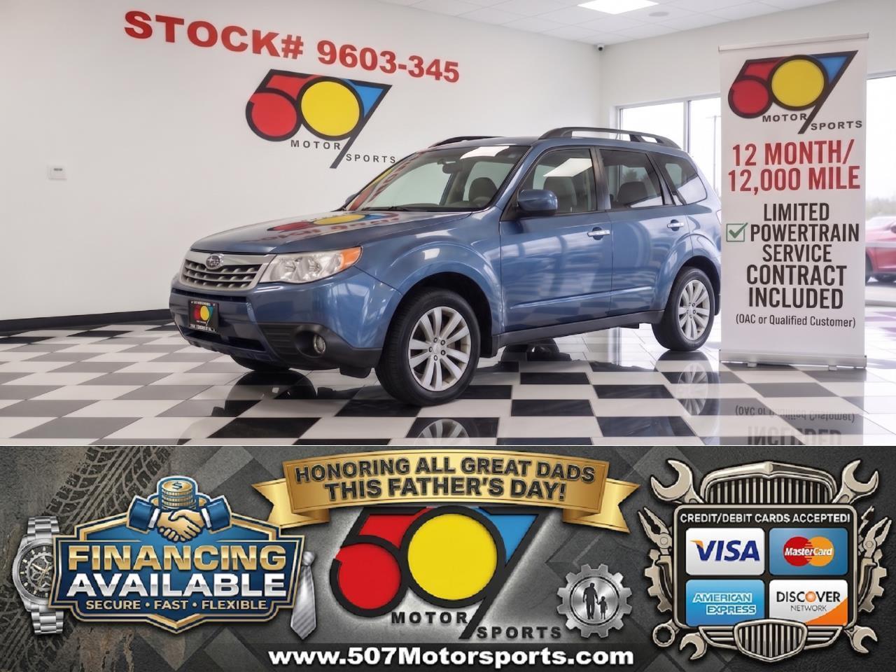 Blue 2011 Subaru Forester 2.5 X Limited SUV / Crossover All-Wheel Drive Automatic
