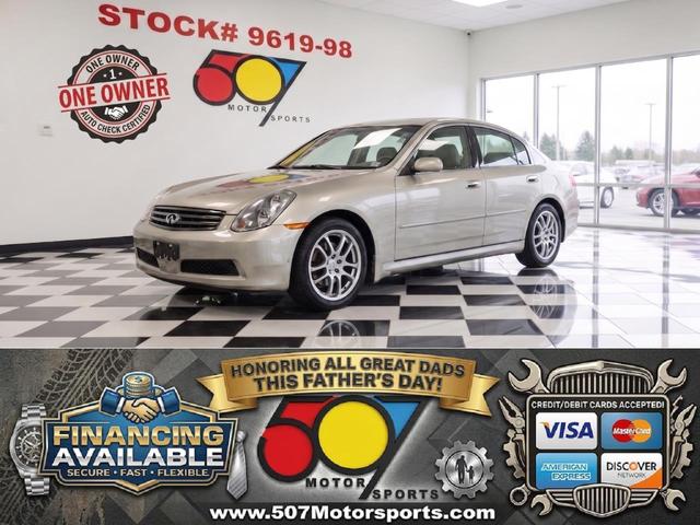 Gold 2006 INFINITI G35 Sedan RWD Sedan Rear-Wheel Drive 6-Speed Manual