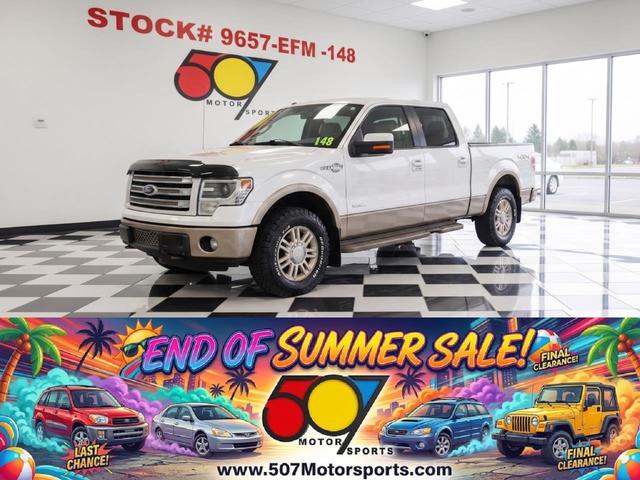 White 2013 Ford F-150 Pickup Truck Four-Wheel Drive Automatic