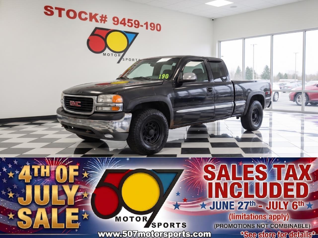2000 GMC Sierra 1500 SLE Ext. Cab 4-Door Long Bed 4WD