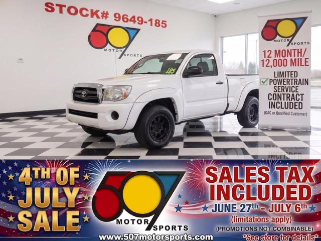 White 2007 Toyota Tacoma Pickup Truck Rear-Wheel Drive 5-Speed Manual