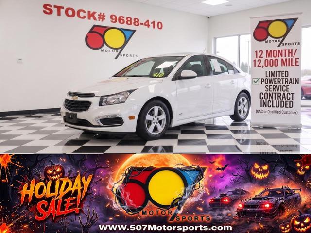 White 2016 Chevrolet Cruze Sedan Front-Wheel Drive Automatic