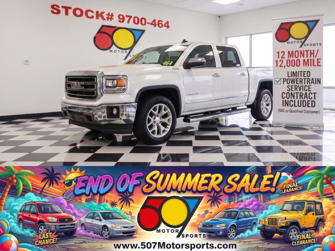  2015 GMC Sierra 1500 SLT Crew Cab 4WD   