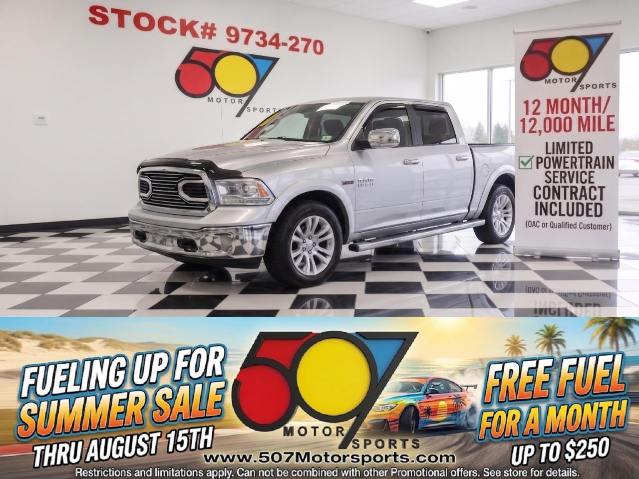2016 RAM 1500 Laramie Longhorn Crew Cab SWB 4WD