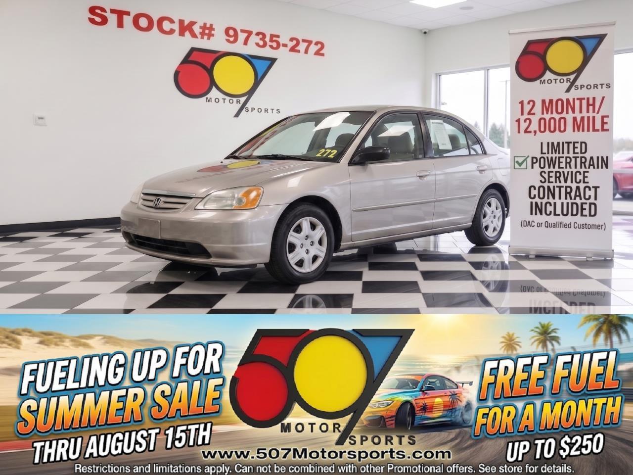 2003 Honda Civic LX Sedan 4-spd AT