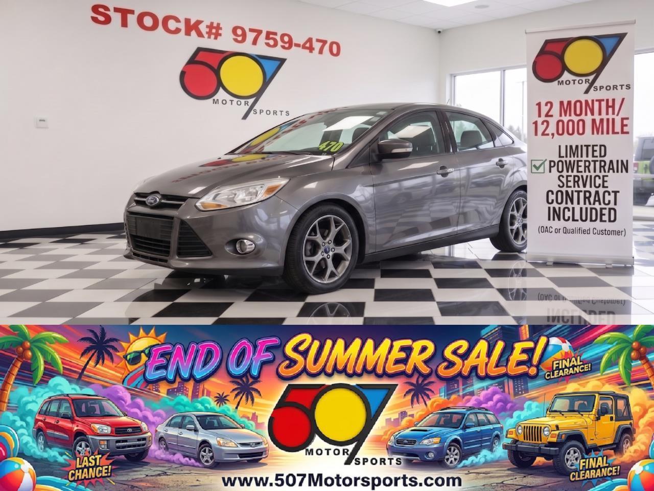 Gray 2014 Ford Focus Sedan Front-Wheel Drive Automatic