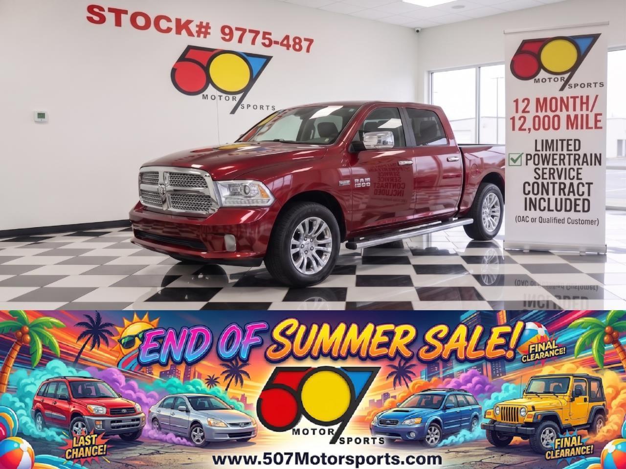 2013 RAM 1500 Laramie Longhorn Limited Edition Crew Cab SWB 4WD