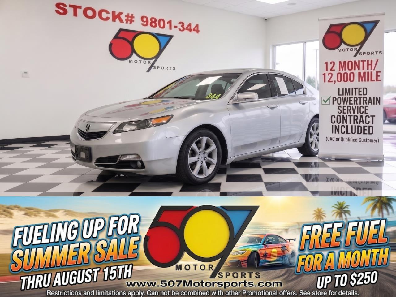 2013 Acura TL 6-Speed AT with Tech Package and 18-In. WP