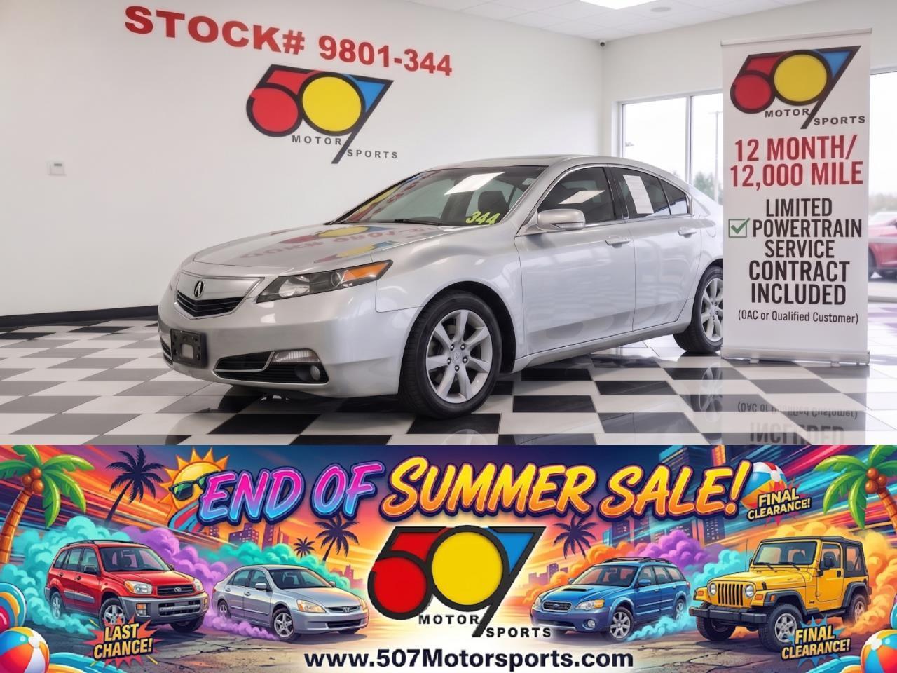 2013 Acura TL 6-Speed AT with Tech Package and 18-In. WP