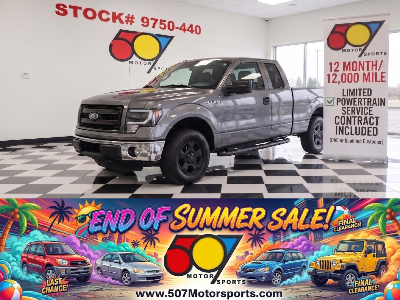 Gray 2012 Ford F-150 Pickup Truck Four-Wheel Drive 