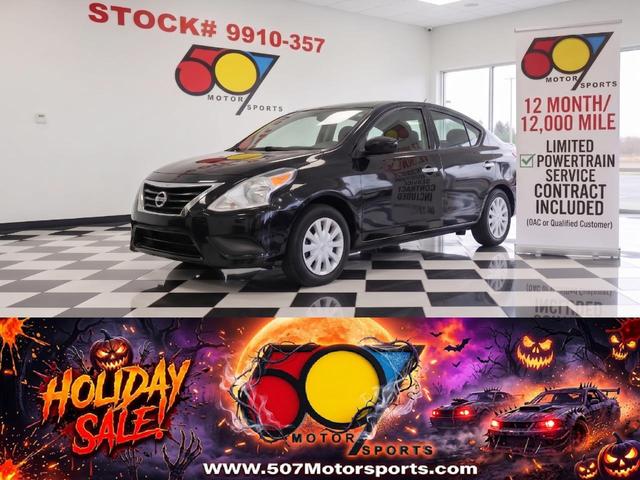 Black 2016 Nissan Versa Sedan Front-Wheel Drive Automatic