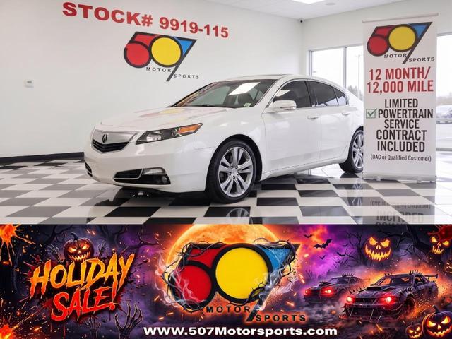 White 2014 Acura TL Sedan Front-Wheel Drive Automatic