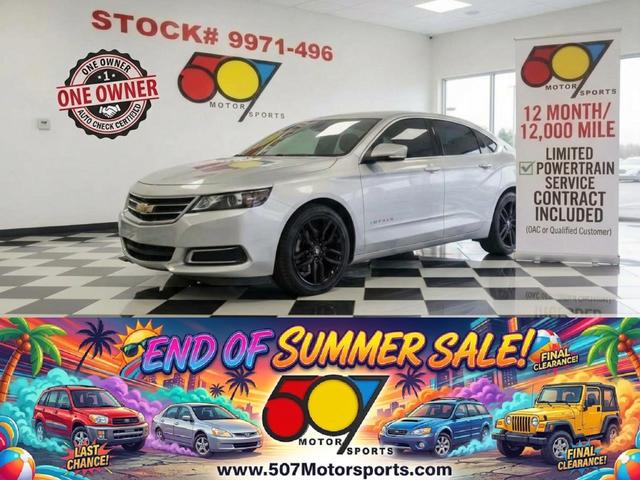 Silver 2017 Chevrolet Impala Sedan Front-Wheel Drive Automatic