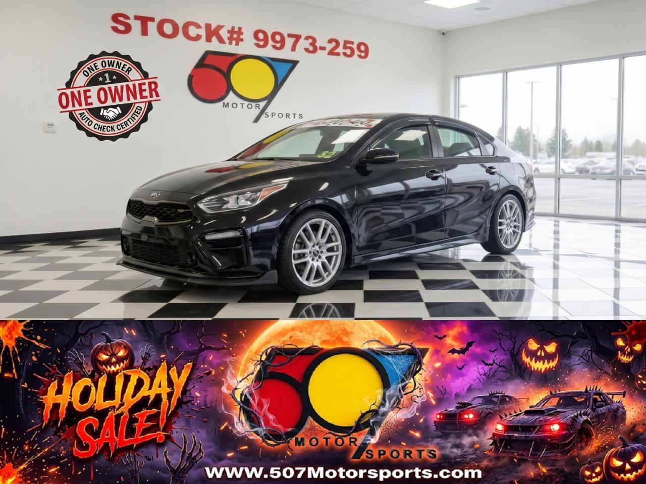 Black 2020 Kia Forte Sedan Front-Wheel Drive 6-Speed Manual