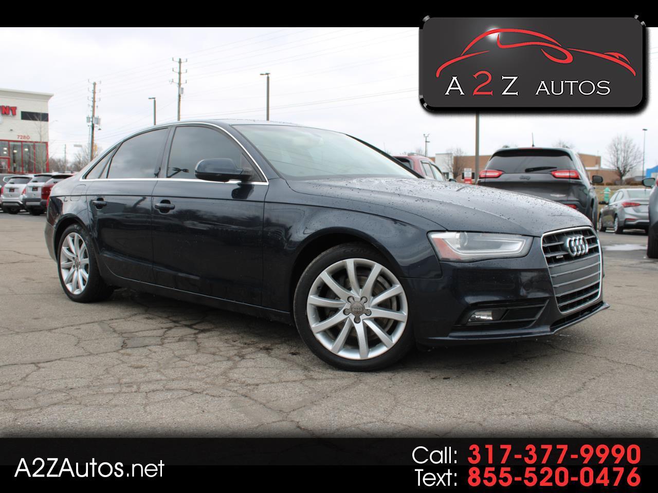 Audi A4 4dr Sdn Auto quattro 2.0T Premium Plus 2013