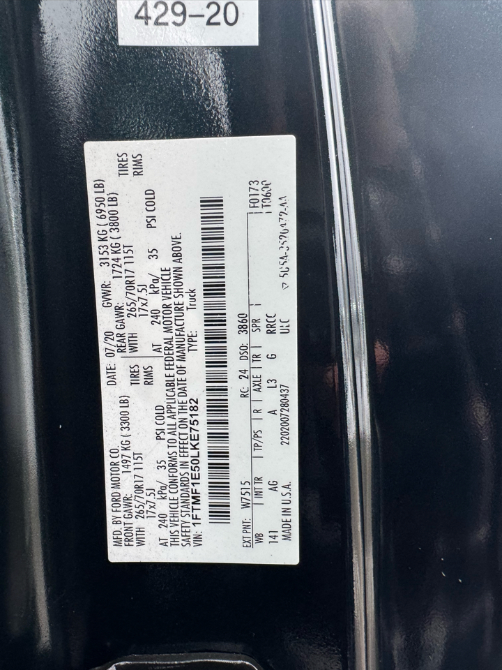 Ford F-150 XL Reg. Cab 4WD 2020