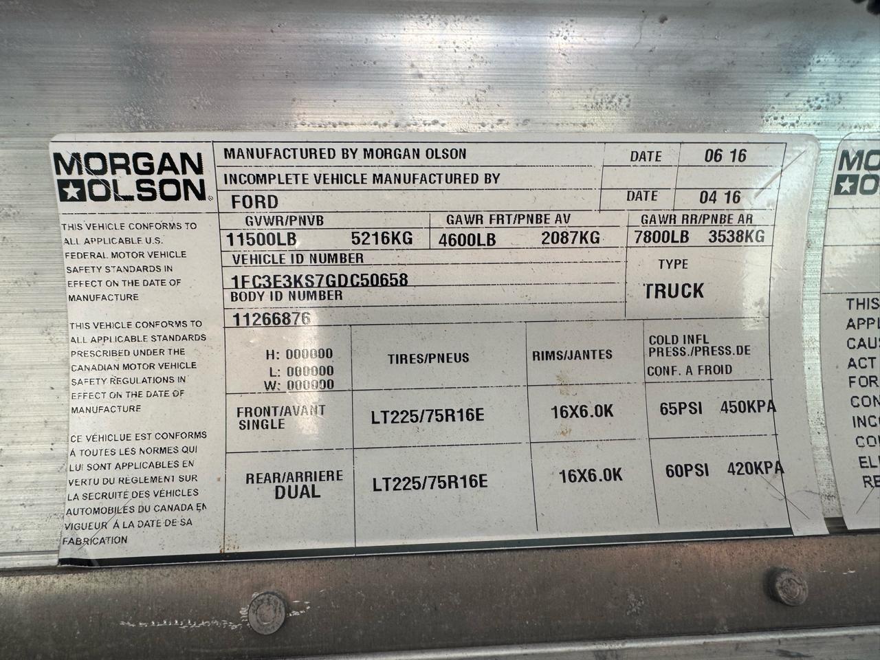 Ford Econoline Commercial Chassis E-350 Stripped Chassis 158" 2016