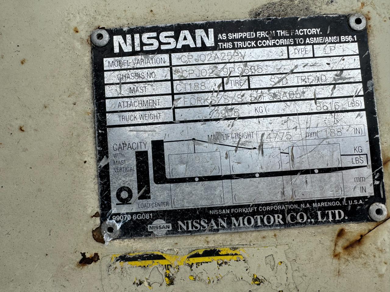 Nissan Forklift  2001