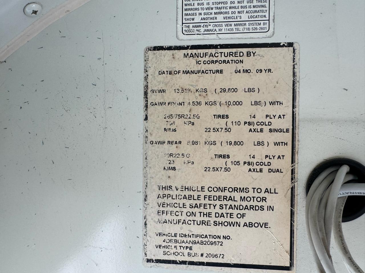 IC Bus School Bus  2010