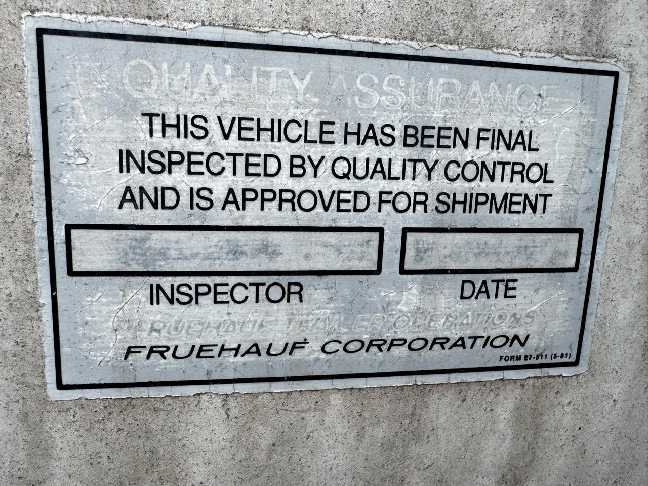 Fruehauf Trailer  1989