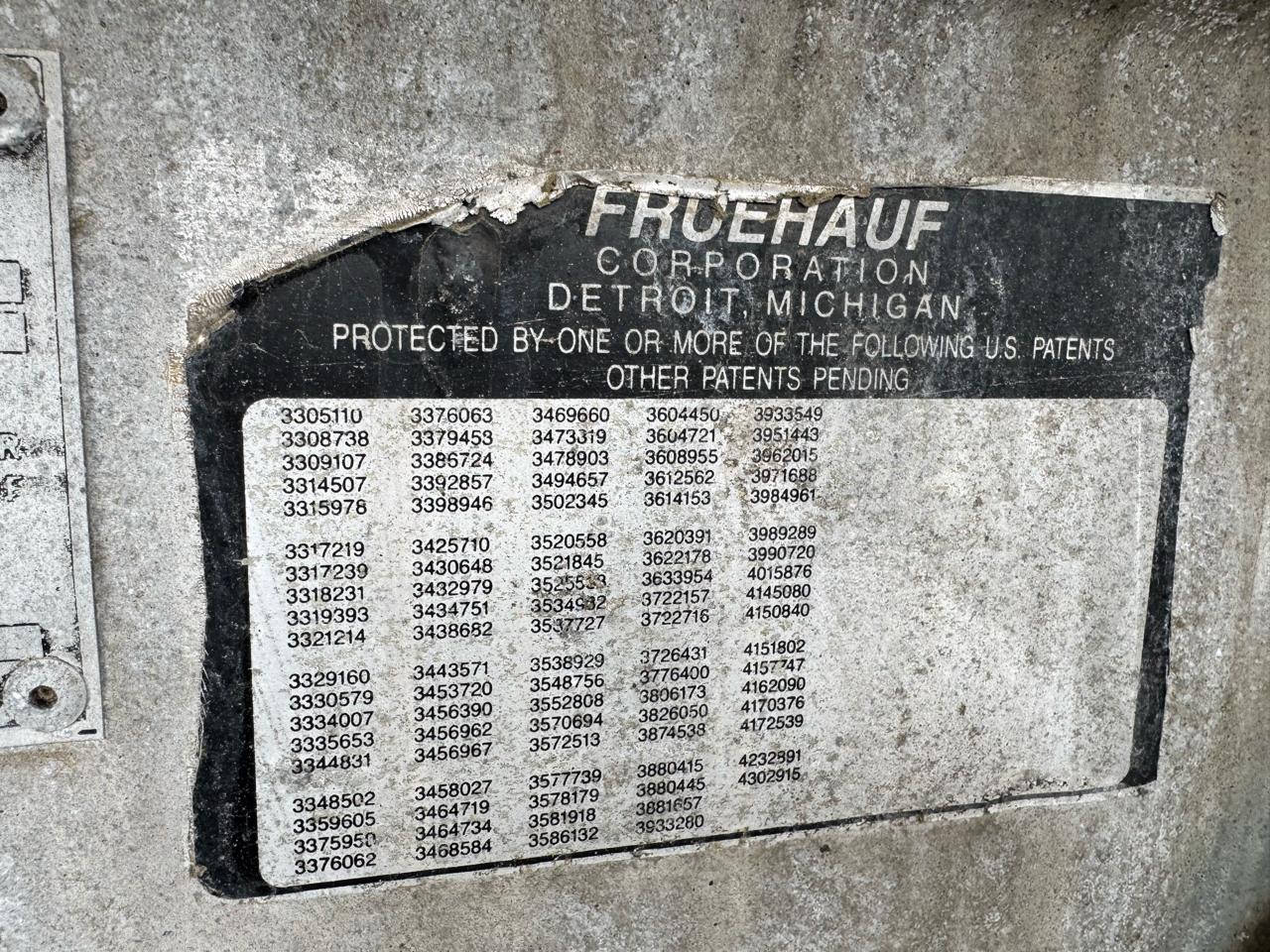 Fruehauf Trailer  1989