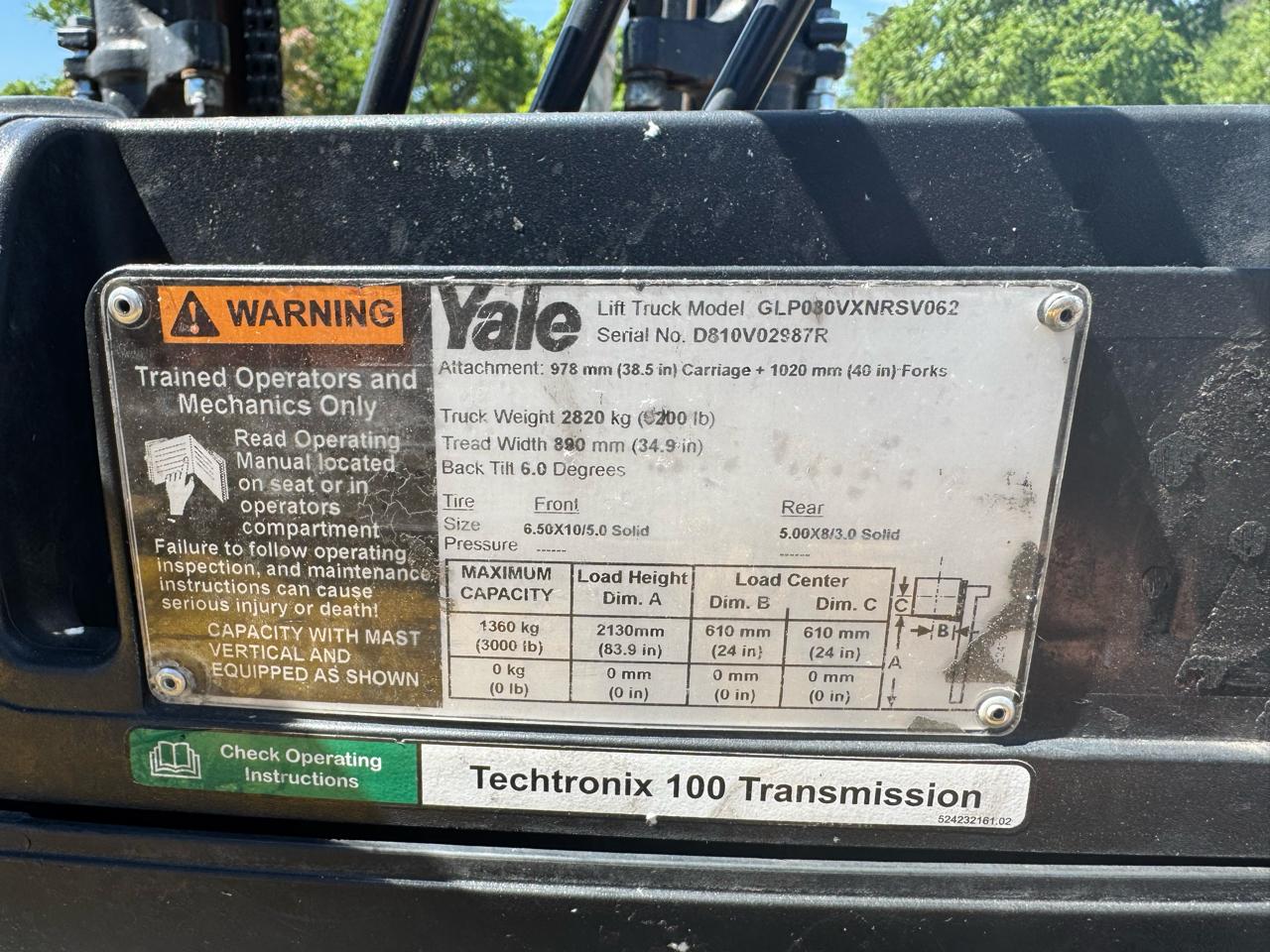 Yale Forklift  2019