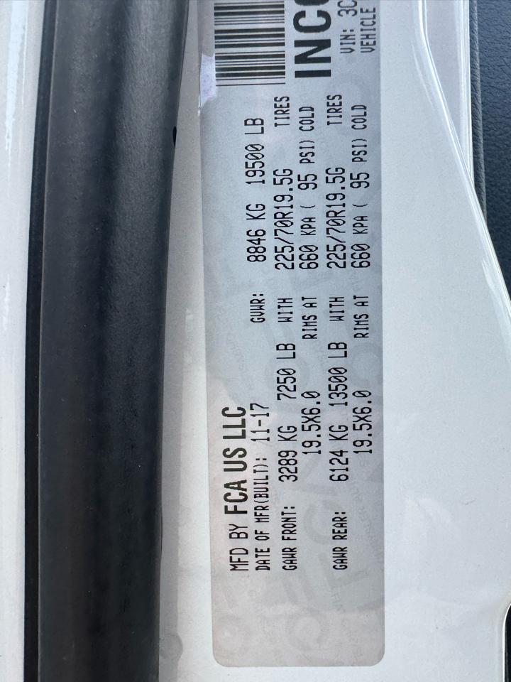 RAM 5500 Chassis Cab Tradesman 4x4 Reg Cab 84" CA 168.5" WB 2018