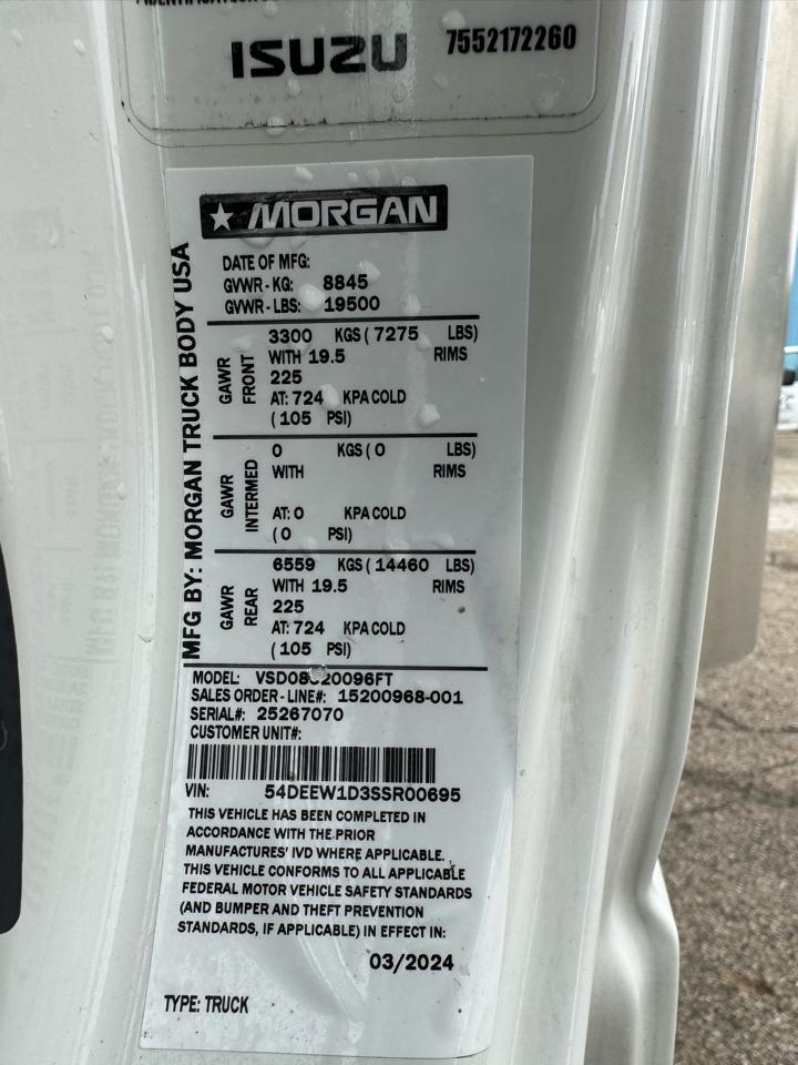 Chevrolet 5500 XG LCF Gas 2WD Reg Cab 176" 2025