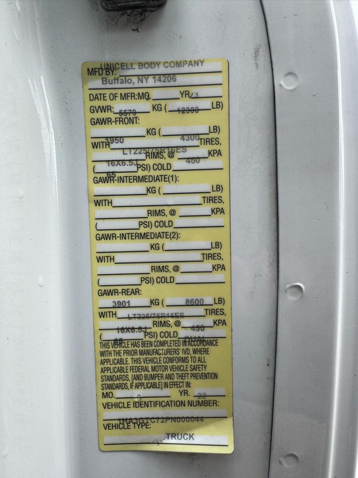 Chevrolet Express Commercial Cutaway 3500 Van 177" 2023