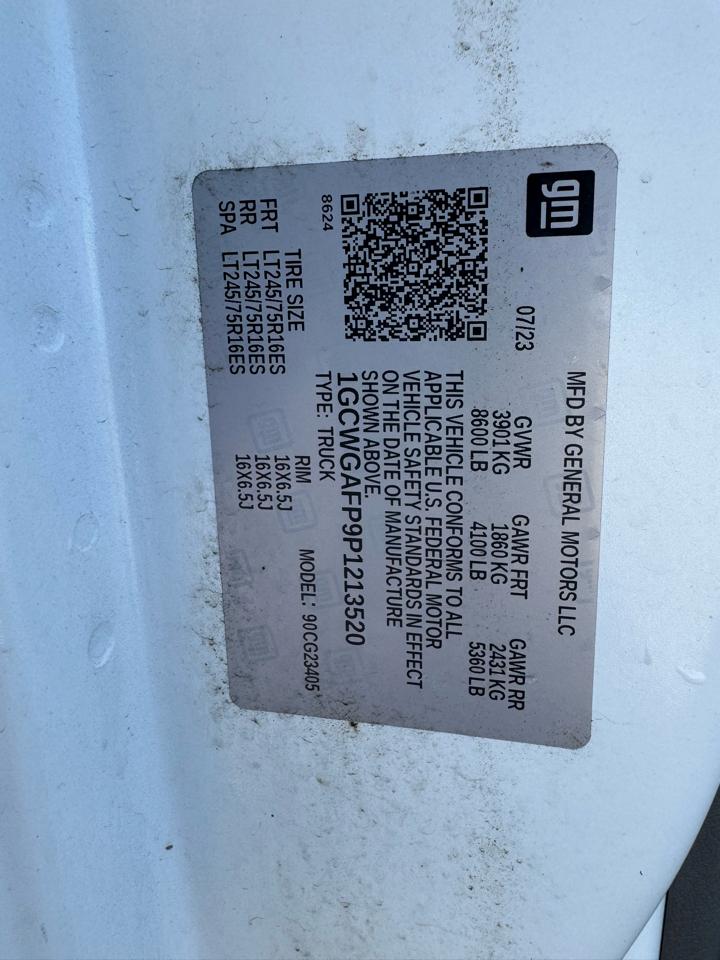 Chevrolet Express Cargo Van RWD 2500 135" 2023