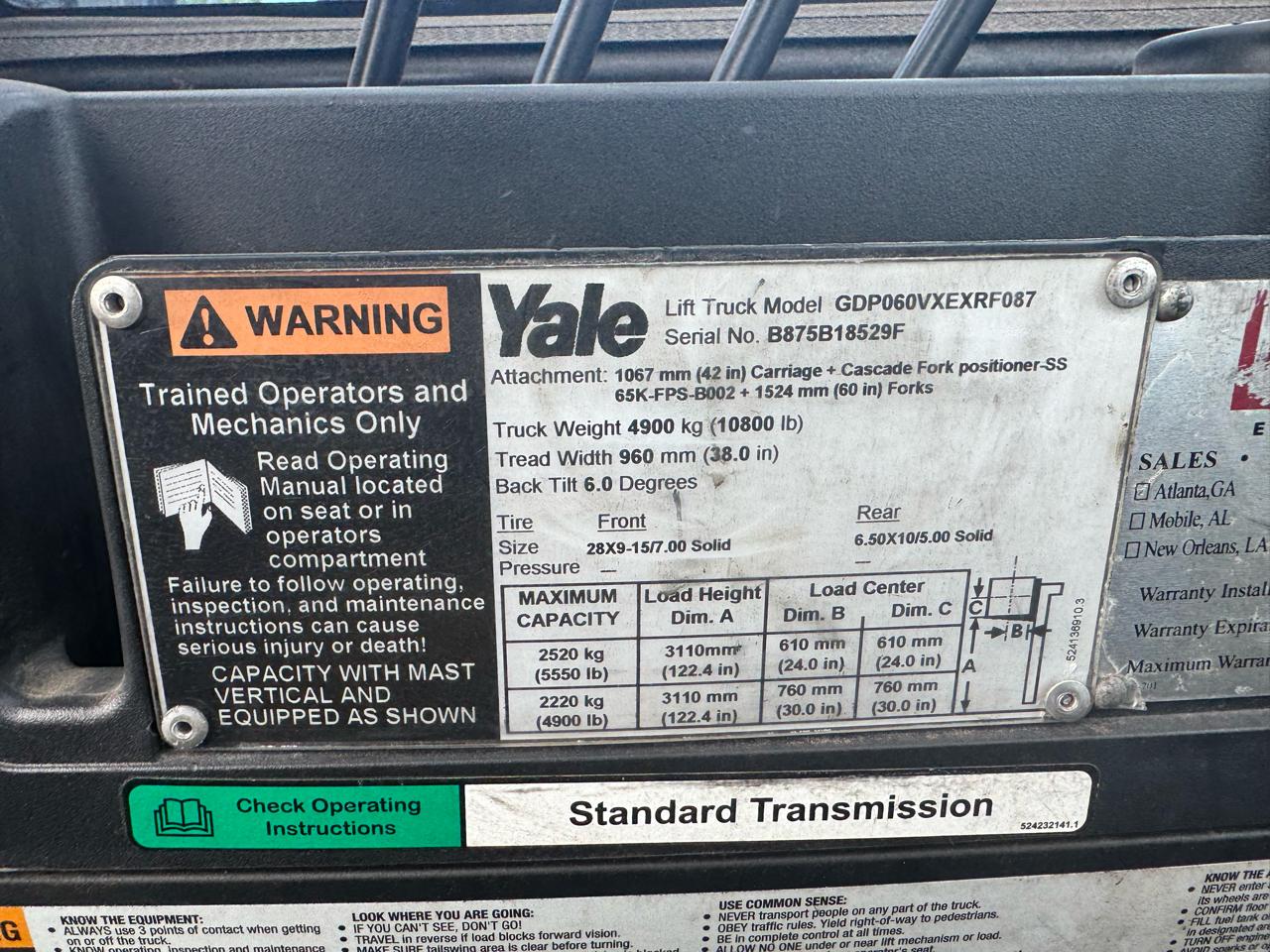 Yale Forklift  2008