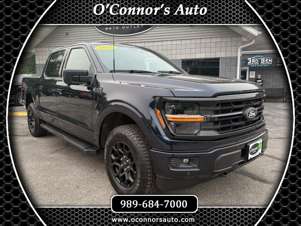 Blue 2025 Ford F-150 Pickup Truck Four-Wheel Drive 