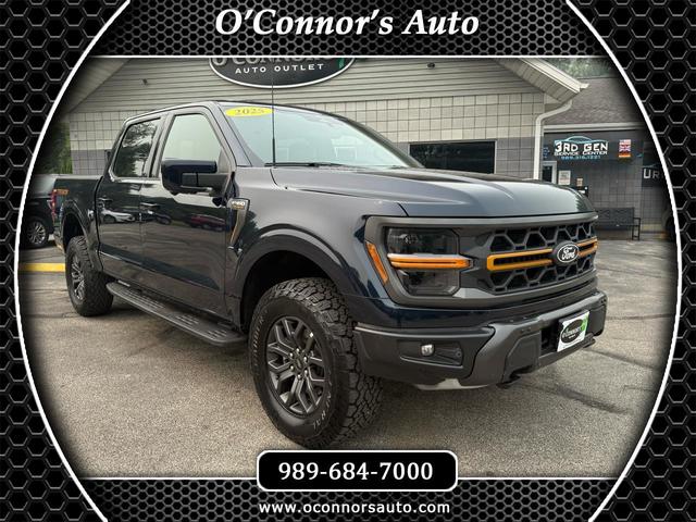 Blue 2025 Ford F-150 Pickup Truck Four-Wheel Drive