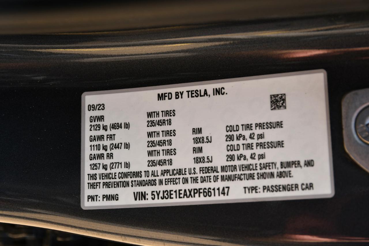 Tesla Model 3 RWD 2023