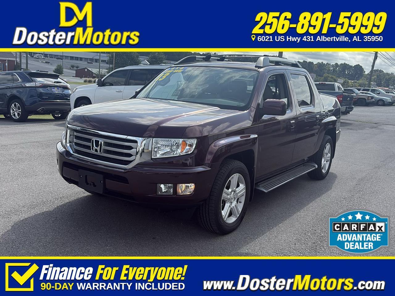 2013 Honda Ridgeline RTL w/ Leather and Navigation