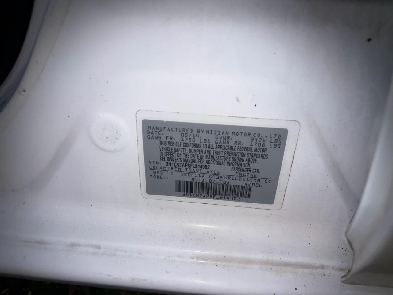 Nissan Versa 1.6 SV Sedan 2015