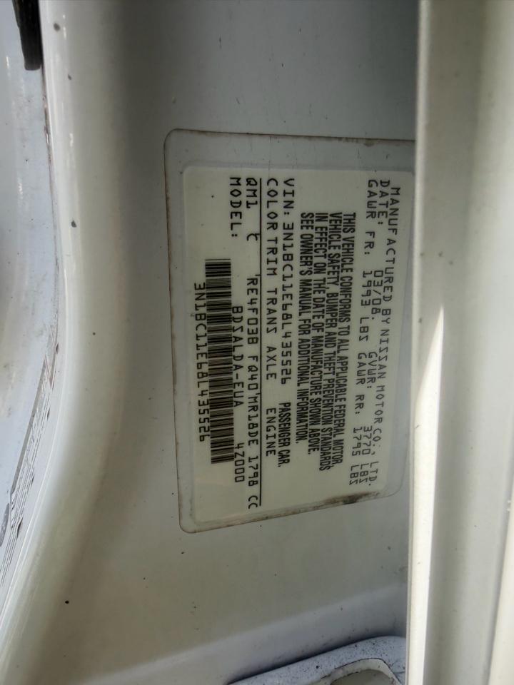 Nissan Versa 1.8 S Sedan 2008