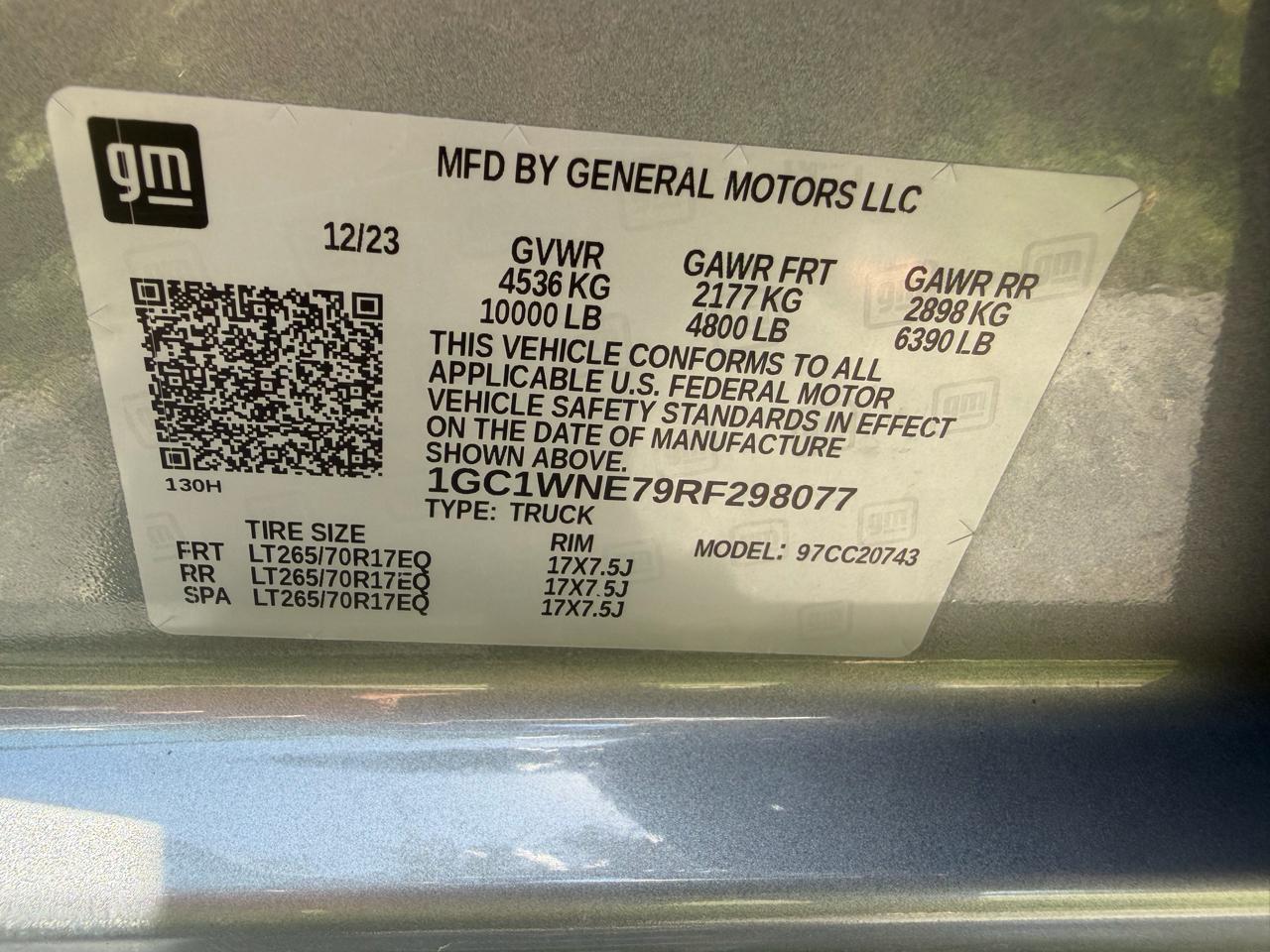 Chevrolet Silverado 2500HD LT Crew Cab Short Box 2WD 2024