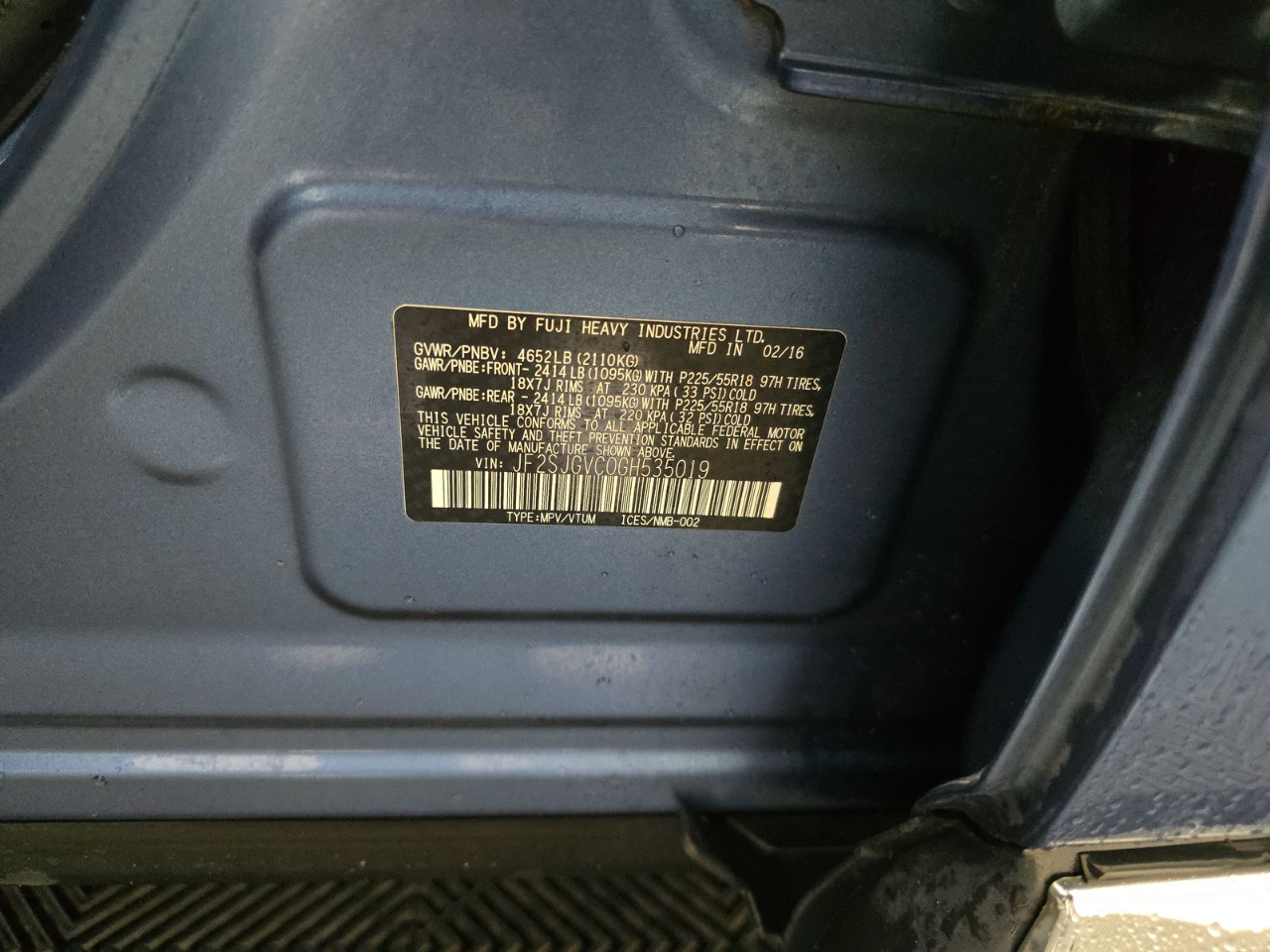 Subaru Forester 4dr CVT 2.0XT Touring 2016