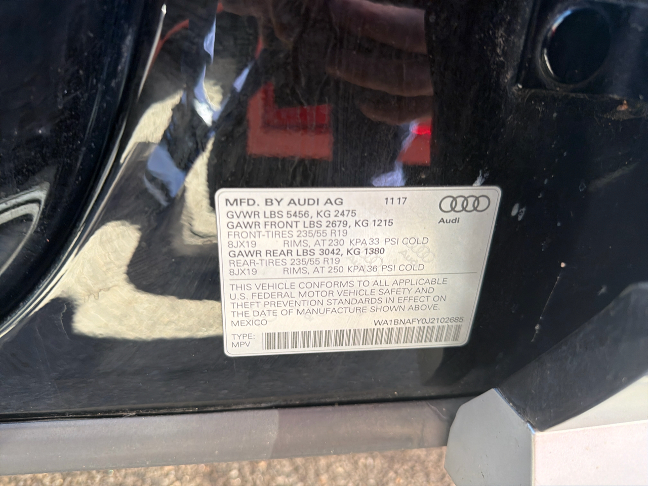 Audi Q5 2.0 TFSI Tech Premium Plus 2018 Audi Q5 2.0 TFSI Tech Premium Plus 2018