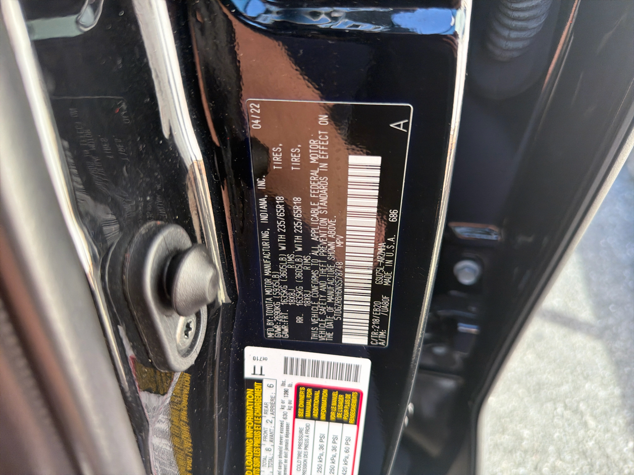 Toyota Highlander XLE AWD (Natl) 2022 Toyota Highlander XLE AWD (Natl) 2022